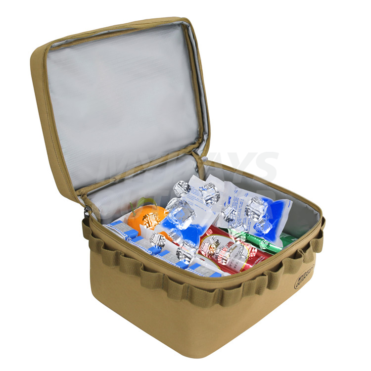 Изолированные многоразовые продуктовые сумки с прочным усиленным дном и ручками на молнии MDSCI-9