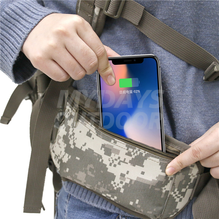  Военный тактический рюкзак Molle с беспроводной зарядкой для охоты на открытом воздухе, кемпинга, пешего туризма MDSHB-8