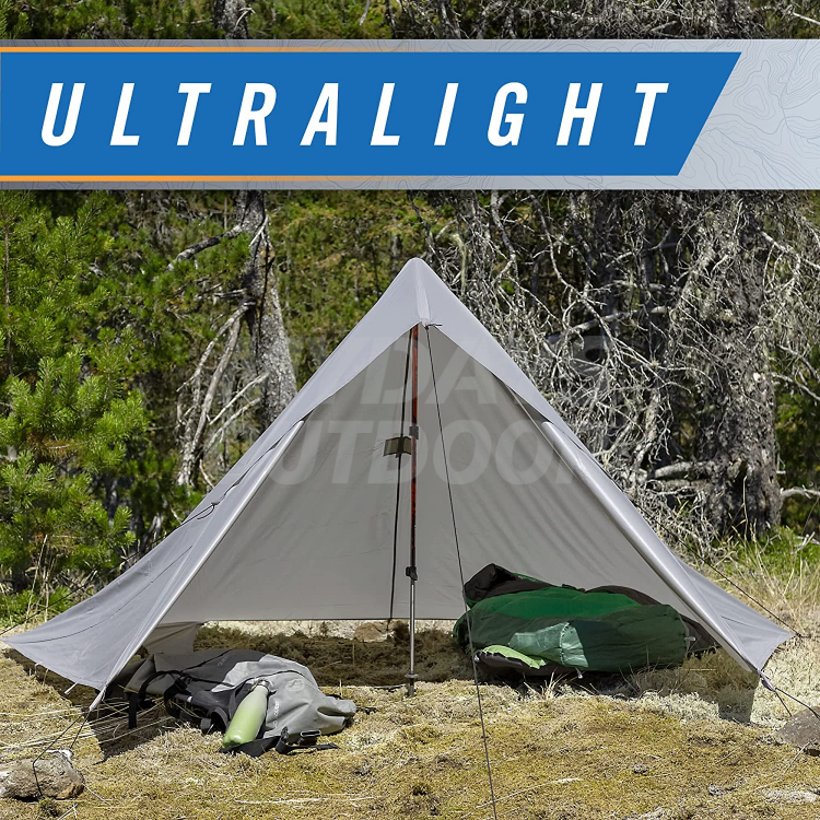 Tarp 100% водонепроницаемый сверхлегкий нейлон Ripstop Backpacking Rain MDSCT-1